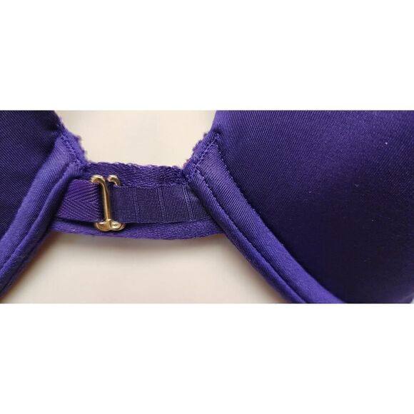 Lots Of 2 Underwire Full Support Push-Up Bras Size 36C Color Blue/Purple - Picture 7 of 10